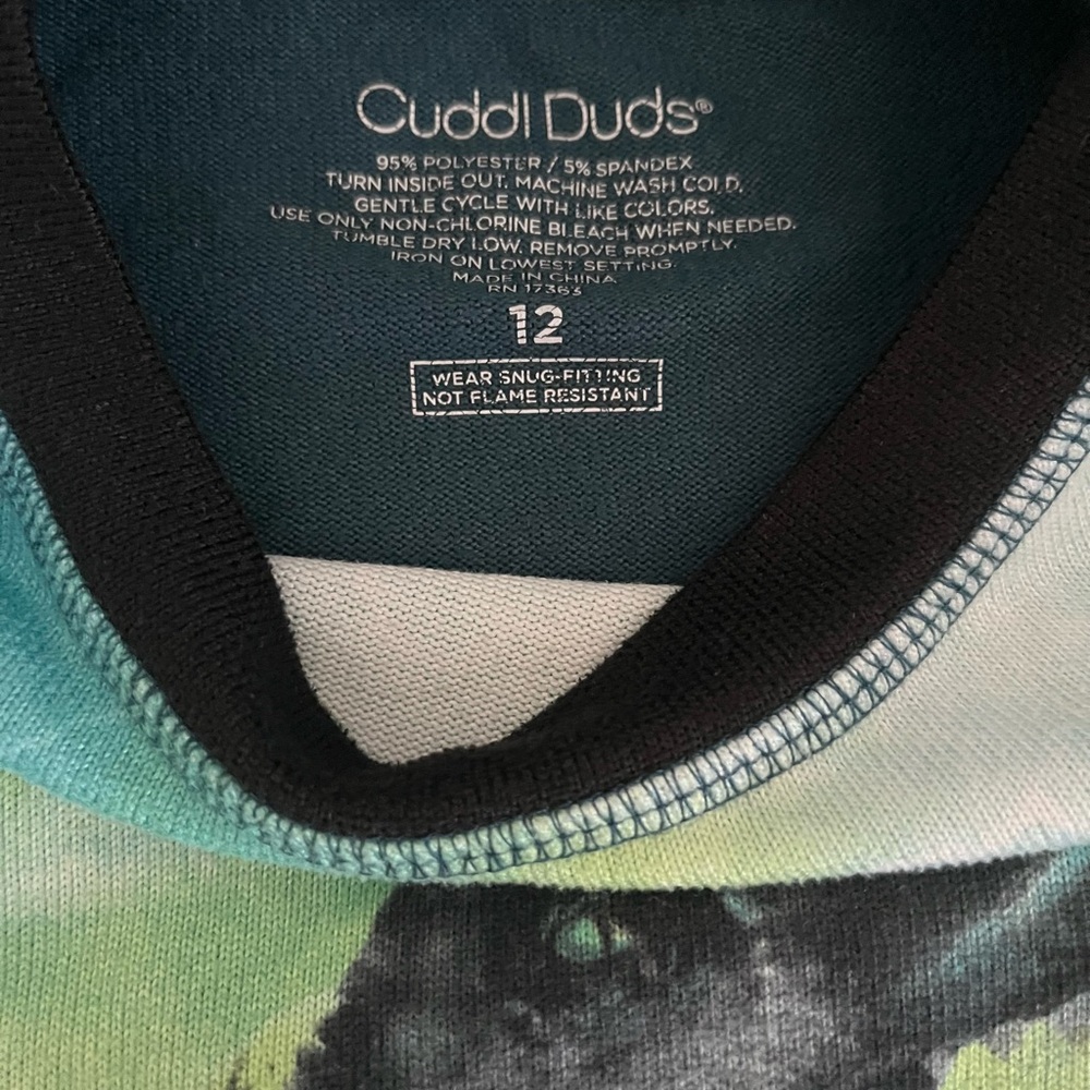 Cuddl Duds Kids Dinosaur Pajama Set - Picture 3 of 3